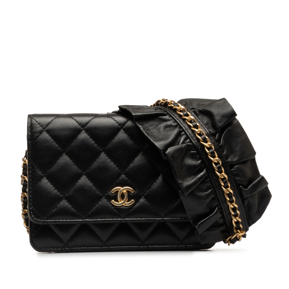 Chanel Handbags - Pre-Loved Chanel Lambskin Romance Wallet On Chain